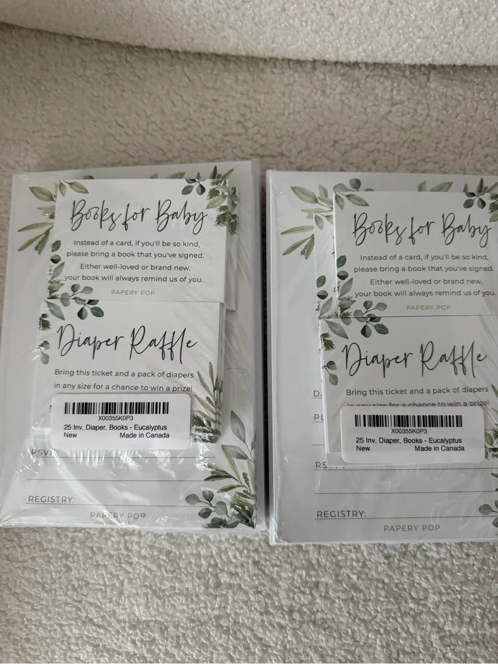 Baby shower invites bundle